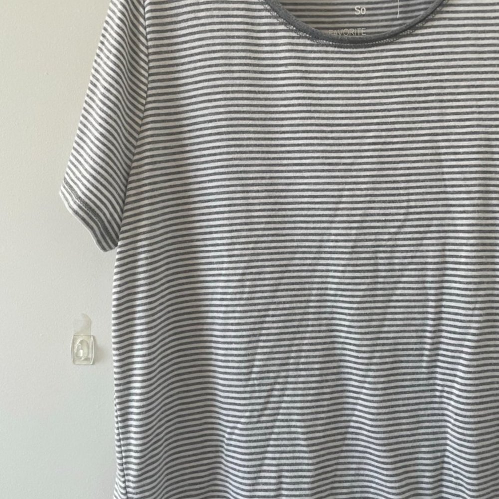 Super Soft Striped Basic T - Picture 2 of 2